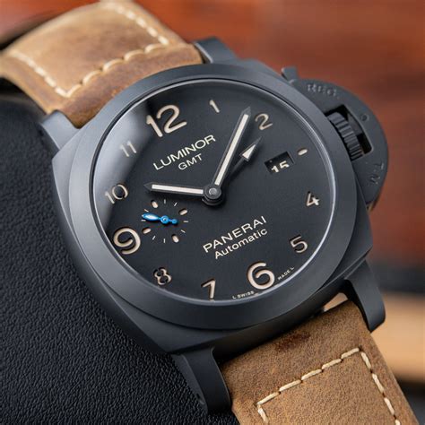 panerai all black|panerai luminor gmt automatic black.